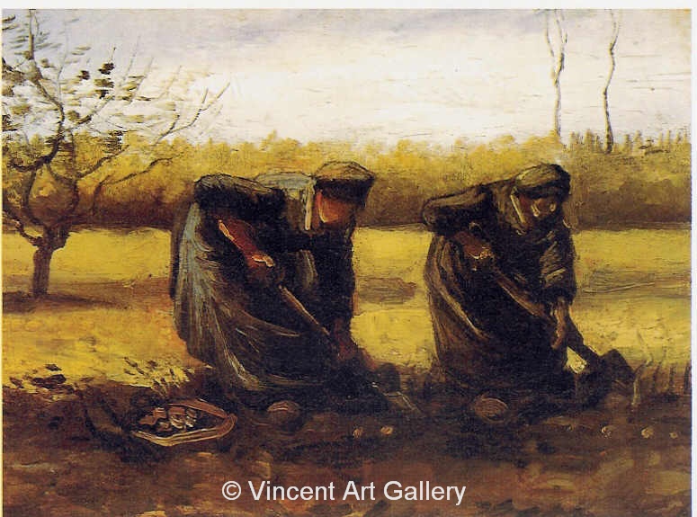 JH 876 - Two Peasant Women Digging Potatoes